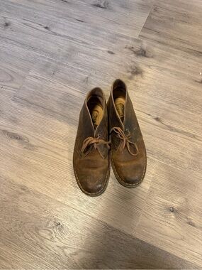 Clarks Brown Leather Chukka Boots